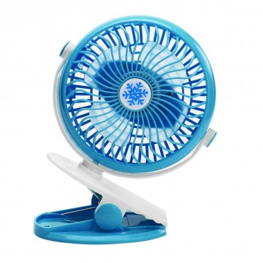 Портативный настольный мини вентилятор Moltis на прищепке Mini Fan WX 6503 ABS-пластик Blue