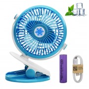Портативный настольный мини вентилятор Moltis на прищепке Mini Fan WX 6503 ABS-пластик Blue