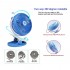 Портативный настольный мини вентилятор Moltis на прищепке Mini Fan WX 6503 ABS-пластик Blue