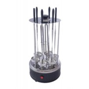 Электрошашлычница шашлычница электромангал на 6 шампуров из нержавеющей стали Crownberg CB-7416 Grey 1000W