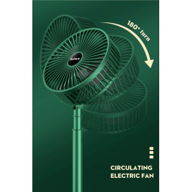 Складной аккумуляторный мини-вентилятор с USB-зарядкой XL 908 зеленый