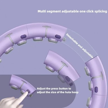 Массажный обруч для похудения хулахуп Hula Hoop может записывать количество упражнений регулируемый размер