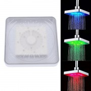Лейка насадка для душа с LED подсветкой RGB светодиодная, квадратная 150 мм LED Shower head AND XL-902