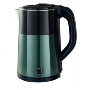 Чайник DOMOTEC MS-5029, окрашенный в черно-зеленый цвет.