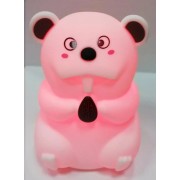 Силиконовый ночник Бобер 7 LED цветов USB ночник-светильник