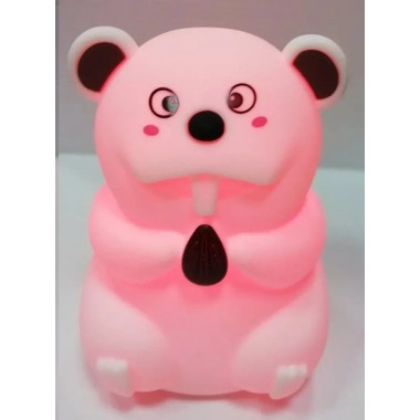 Силиконовый ночник Бобер 7 LED цветов USB ночник-светильник