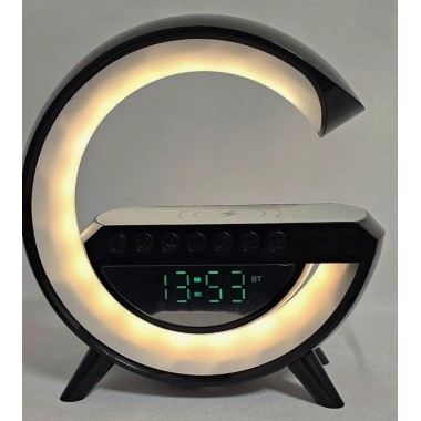 Ночник аккумуляторный с часами G BT-3401 Smart Light Sound Machine Черный