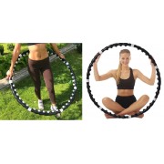 Утяжеленный массажний обруч Хула Хуп с магнитами Massaging exerciser