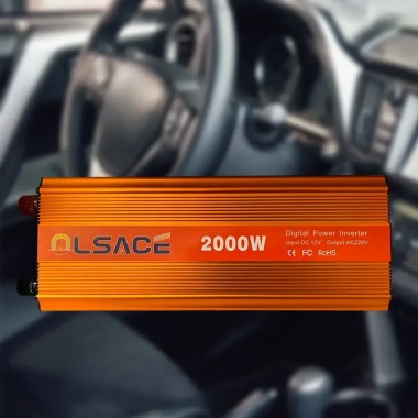 Преобразователь напряжения инвертор OLSACE 2000W 12-220V Power Inverter Автомобильный преобразователь