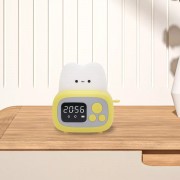 Настольные часы с будильником Желтый, Тостер /Детские часы с LED подсветкой