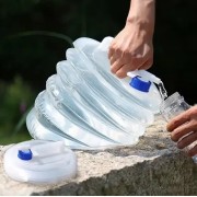 Складная канистра для воды с краником 15 л