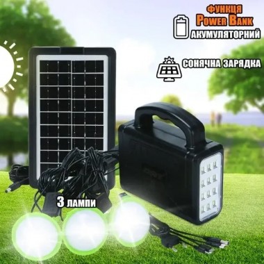 Портативная автономная солнечная система Solar Light DT-9006 переносной фонарь с солнечной панелью