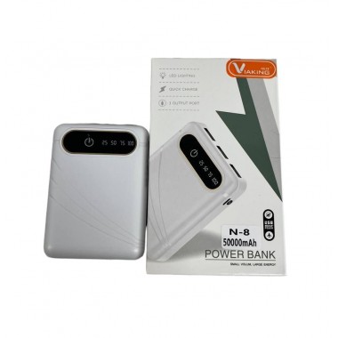 Power Bank Viaking 50000 mAh N-8 для телефона и портативной техники Белый