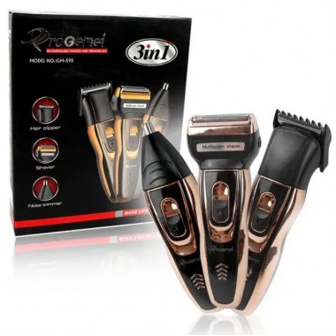 Набор для стрижки Gemei GM 595 Hair Trimmer | электробритва, триммер с насадками Джемей