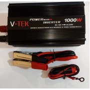 Преобразователь напряжения автомобильный V-TEK Power Maxx-SSK1000W, инвертор 12/220В, USB, охлаждение Черный