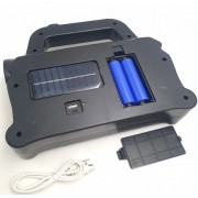 Фонарь аккумуляторный Hurry Bolt HB-6169 с солнечной батареей и функцией PowerBank