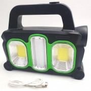 Фонарь аккумуляторный Hurry Bolt HB-6169 с солнечной батареей и функцией PowerBank