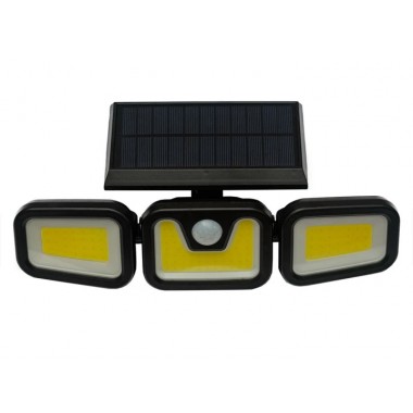 Уличный тройной светильник FH-74B Led фонарь на солнечной батарее с датчиком движения до 5м, IP65 Уличный тройной светильник FH-74B Led фонарь на солнечной батарее с датчиком движения до 5м, IP65