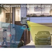 Уличная 4G камера V380 8Мп 2 объектива удаленный просмотр поддержка SIM-карт вращение сигнализация