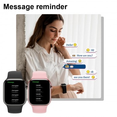 Смарт-часы LAXASFIT S9 Pro с сенсорным экраном и Bluetooth, водонепроницаемые, Черные