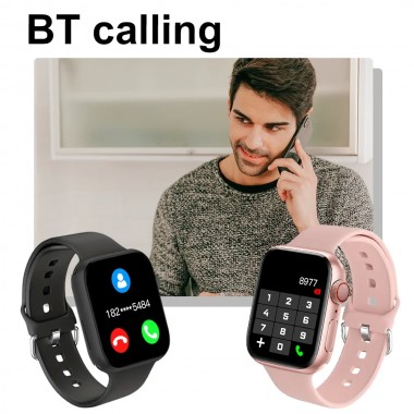 Смарт-часы LAXASFIT S9 Pro с сенсорным экраном и Bluetooth, водонепроницаемые, Черные