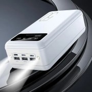 Повербанк power bank Viaking 50000 mAh YM-500 3 USB Type-C с фонариком Белый