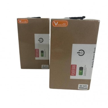 Портативное зарядное устройство Power Bank ViaKing QC-Q25 50000 mAh, Черный
