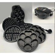 Вафельница электрическая круглая аппарат для пончиков Rainberg RB-2275 3в1 1800 Вт