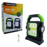 Фонарь-прожектор аккумуляторный с солнечной панелью и повербанком Hello Cloud HC-7078-В