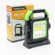 Фонарь-прожектор аккумуляторный с солнечной панелью и повербанком Hello Cloud HC-7078-В