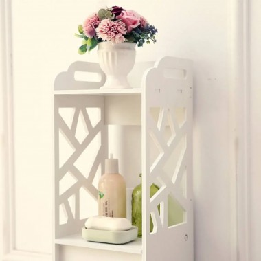 Полка стелаж пластиковая в ваную Этажерка устойчива к влаге PK-02 (80cm*15cm*15cm)