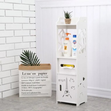 Полка стелаж пластиковая в ваную Этажерка устойчива к влаге PK-02 (80cm*15cm*15cm)