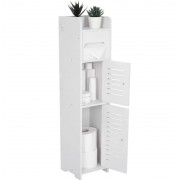 Узкий шкаф для ванной комнаты и туалета, держатель туалетной бумаги напольный PK-01 (80cm*15cm*15cm)