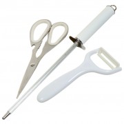 Набор ножей нержавеющая сталь на подставке 9 предметов kitchen knife set wl-707-1