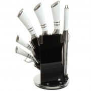 Набор ножей нержавеющая сталь на подставке 9 предметов kitchen knife set wl-707-1