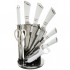 Набор ножей нержавеющая сталь на подставке 9 предметов kitchen knife set wl-707-1 Набор ножей нержавеющая сталь на подставке 9 предметов kitchen knife set wl-707-1