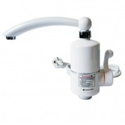 Проточный водонагреватель кран электрический нижнее подключение Белый