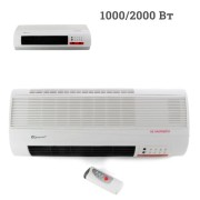 Настенный обогреватель с пультом управления Domotec 5961MS тепловая завеса, 2 режима обогрев, холодный обдув,