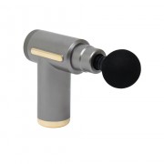 Массажер мышечный ручной Massage Gun Аккумуляторный перкуссионный Массажный 4 насадки для рук ног шеи