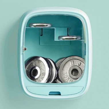 Органайзер для косметики настенный U-Beauty Wall Cosmetic Box подвесной бьюти бокс с прозрачной дверцей и ящик