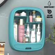 Органайзер для косметики настенный U-Beauty Wall Cosmetic Box подвесной бьюти бокс с прозрачной дверцей и ящик