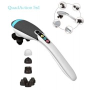 Вибромассажер для спины и тела Magic Touch massager HSM 50303 4в1 Серый с насадками