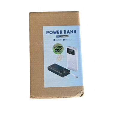 Power Bank 90000 мАч 5V2A, Зарядное устройство для быстрой зарядки, Портативный внешний аккумулятор