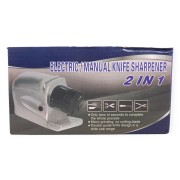 Электрическая точилка для ножей ножниц отверток 2 в 1 с подставкой 6 направляющих электроточилка