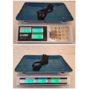 Весы торговые электронные Alfasonic AS-A099 настольные, до 55 кг, металлические кнопки