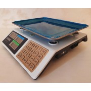 Весы торговые электронные Alfasonic AS-A099 настольные, до 55 кг, металлические кнопки