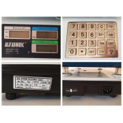 Весы торговые электронные Alfasonic AS-A099 настольные, до 55 кг, металлические кнопки