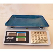 Весы торговые электронные Alfasonic AS-A099 настольные, до 55 кг, металлические кнопки