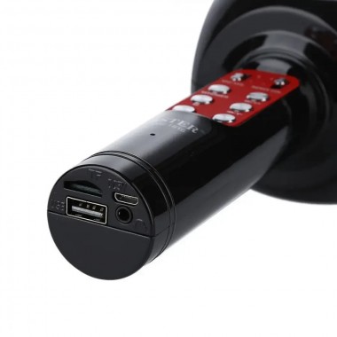 Микрофон караоке беспроводной bluetooth WSTER WS-1816 Black FM227