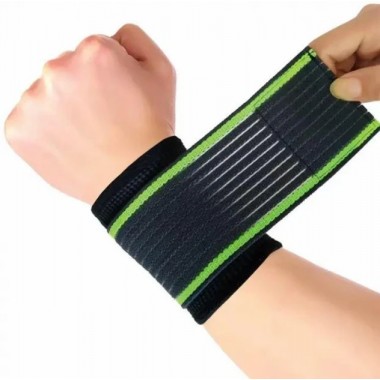 Бандаж эластичный для запястья RIAS Wrists Support Black-Green